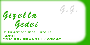 gizella gedei business card